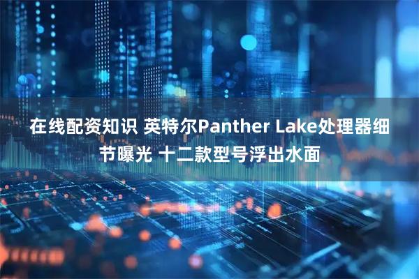 在线配资知识 英特尔Panther Lake处理器细节曝光 十二款型号浮出水面