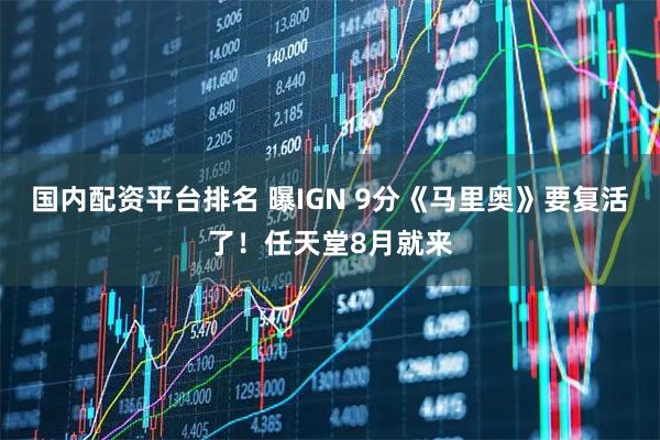 国内配资平台排名 曝IGN 9分《马里奥》要复活了！任天堂8月就来